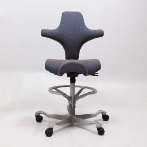 refurbished | Hag Capisco 8106 Fabric. petrolium/silver