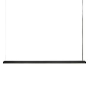 Muuto Linear pendant lamp. black (169.2 cm)