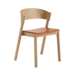 Muuto Cover side chair, cognac leather/oak