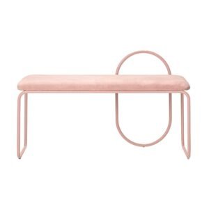 Aytm Angui velvet bench. rose