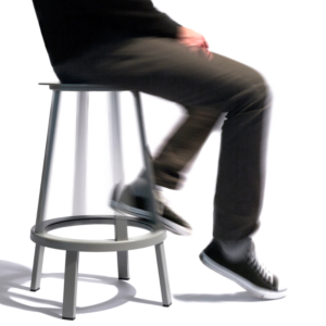 HAY Revolver Swivel Counter Stool. red